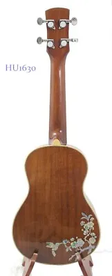 $166.17 • Buy Alulu Solid Acacia Koa Wood Concert Ukulele, Hummingbird Inlay HU1630
