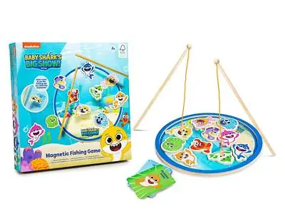 £12.99 • Buy Baby Shark's Big Show! Magnetic Wooden Fishing Game Childrens Kids 3+ Gift Toy