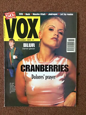 £2.50 • Buy Vox #50 Magazine November 1994  Cranberries Cover
