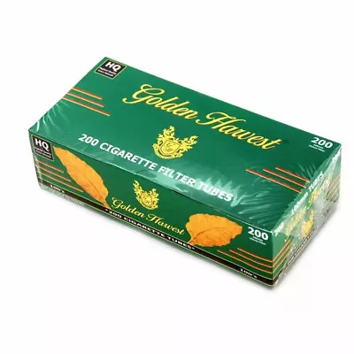 Golden Harvest Menthol 100mm Cigarette Tubes 200 Tubes Per Box (Pack Of 10) • $47.44