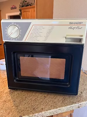 Sharp Half Pint Microwave Oven R-4055 Vintage Cube Dorm Camper Apartment Travel • $75