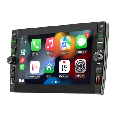 Bluetooth Car Radio Stereo 9in Double 2 Din Head Unit FM Carplay Android Auto • £99.24