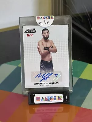 UFC Welterweight Khamzat Chimaev 2023 Panini Instant Access Auto SSP 1/25 • $350