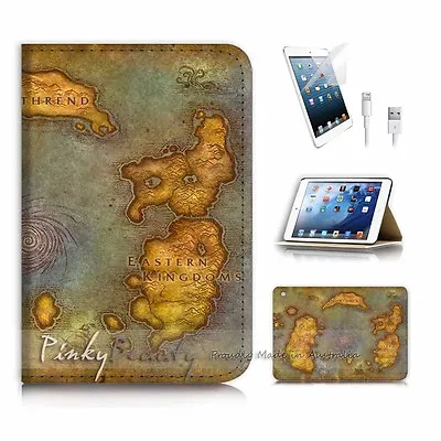 ( For IPad Mini Gen 1 2 3 ) Flip Case Cover P3566 Game Map • £9.91