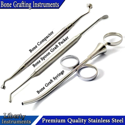 $27.54 • Buy Dental Bone Graft Syringe, Packer & Compactor Implant Surgery Instruments Kit