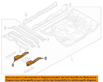 FORD OEM 11-14 F-150 CAB-Floor Cross Member Right BL3Z1810128A • $62.98