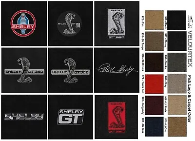 Lloyd Mats Velourtex Shelby Mustang Logos Front Floor Mats (2015-2023) • $138.99