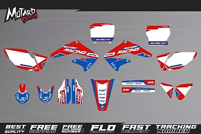 Graphics Kit For Honda CRF 450 R 2002 2003 2004 Decals Stickers By Motard Design • $159.90