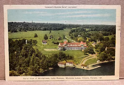 Aerial View Of Windermere Lake Rosseau Muskoka Lakes Ontario Canada Postcard 58 • $13.09