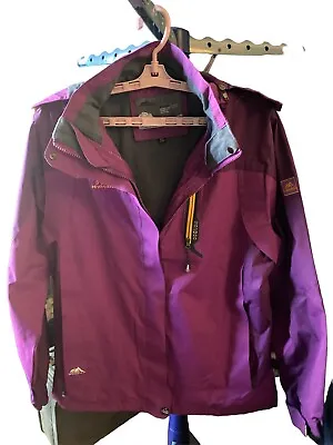 Women Purple Mauve Color Hood Mondo Classic Water & Wind Resistant BreathableXXL • $40.99