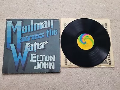 ELTON JOHN Madman Across The Water UNI LP VG Matte Gatefold & Attached Booklet • $0.99