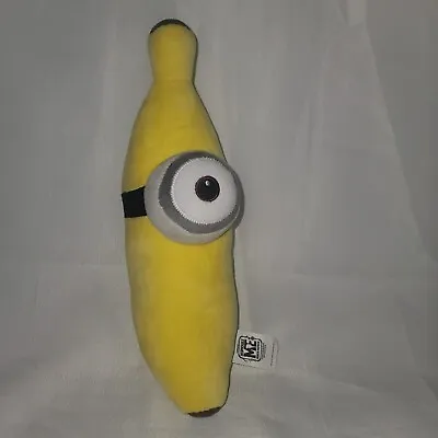 Univesal Studios Despicable Me Two Eyed Minion Banana Yellow Stuffed 13” Plush • $15.99