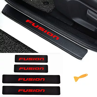 Red Accessories Car Door Sill Scuff Plate Protector Sticker For Ford Fusion New • $10.88