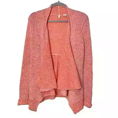 Anthropologie Moth | Orange Winnie Open Front Cardigan Sweater | Sz S • $30