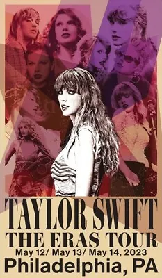 $64.98 • Buy Official Taylor Swift Concert Poster Philadelphia PA Eras Tour May 2023 14  X 24