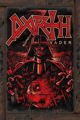 Star Wars Darth Vader Rustic Vintage Sign Style Poster • $12.50