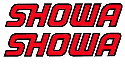 SHOWA Fork Decal Stickers PAIR MX Trials Road Race Sports Bike Honda Ducati  • £2.95