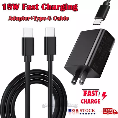 18W Super Fast Type C USB-C Wall Charger+Cable For Motorola G Stylus/Power 2022 • $13.99