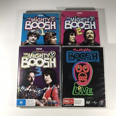The Mighty Boosh 1 2 3 + Live DVD Bundle Lot R4 PAL Julian Barratt Noel Fielding • $12.87
