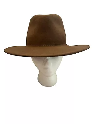 Stetson Crushable 100% Wool Water Repellent Mountain Sky Cowboy Western Hat S • $48