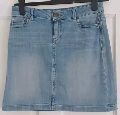 M&S Indigo Collection Denim Mini Skirt Size 10 Marks And Spencer  • £5.15