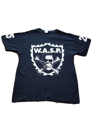 £19.35 • Buy WASP W.A.S.P Official Tour T-shirt Lawless 25 In Black VGC Size L