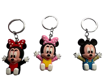 Cute Minnie & Mickey Mouse Keyring Keychain & Pendant Key Chain Gift Idea Decor • £5.50