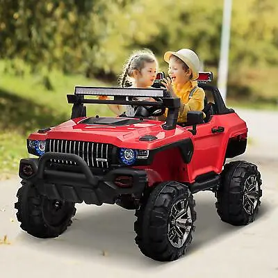 $532.99 • Buy Kids Electric Ride On Toy Police Car SUV Truck 12V 2 Seater Ages 5-6 Yrs Red