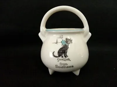 £5.25 • Buy Crested China - Good Luck From SOUTHSEA - Cauldron -Arcadian.