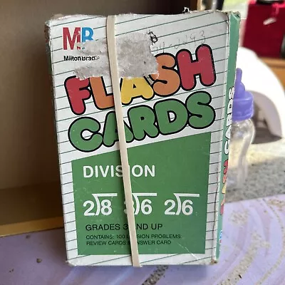 Vintage Milton Bradley Division Flash Cards 1987 • $3