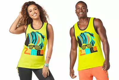 Zumba Seventies Instructor Tank Shirt • Zumba Green • Sizes XS Or S  (B31) • £13.67