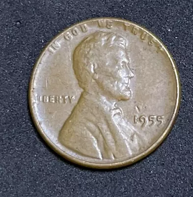 1955 Lincoln Wheat Cent Die Deterioration Error Poor Mans DDO Doubled Double 21 • $2.59