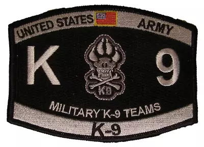 Us Army Military K-9 Canine Teams Mos Patch Mp Police Dog Security Gate Defense • $13.98