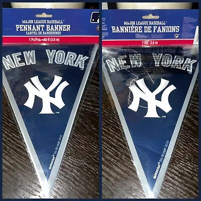 £8.62 • Buy ⚾️New York Yankees Amscan 12 Ft Pennant Banner Blue/Gray [Brand New]⚾️
