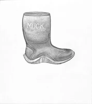 Muck Boot Graphite Drawing • $250