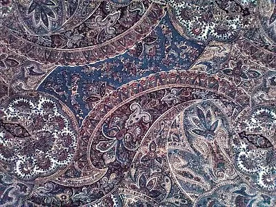 Vintage PAISLEY Liberty Of London VARUNA WOOL  FABRIC Aprox 78 X 30 Cm • £17.50