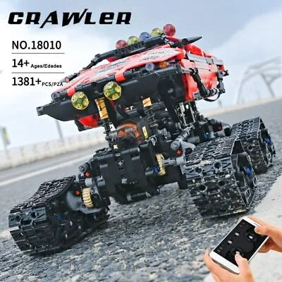 Building Blocks MOC APP RC Polar Explorer Track Vehicle Bricks Kids Toys Models • $109.82