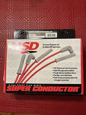 MSD IGNITION 8.5MM Spark Plug Super Conductor Wire Set 35659 SC SB Chev W/HEI CP • $59.99