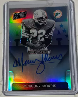 Mercury Morris 2020 Panini Super Bowl Viii Autograph Auto -dolphins!! • $23