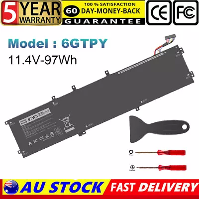 6GTPY Battery For XPS 15 9560 9570 7590 P56F P56F001 002 003 11.4V 97Wh • $55.99