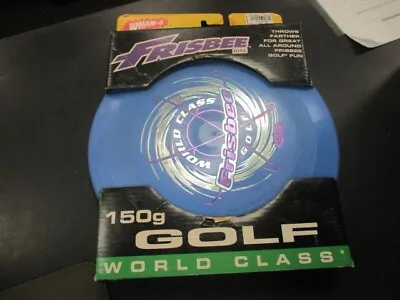 1996 Wham-O Frisbee Vtg Flying Disc Freestyle World Class Blue 150 G • $22.99