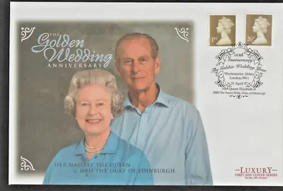 GB  1997 Queen Elizabeth 11 Golden Wedding Luxury FDC Per Scan .. Note No Insert • £1.29