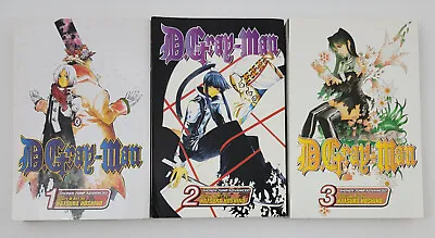 D Gray Man Manga Graphic Novel Lot Volumes 1-3  1 2 3 English Shonen Jump Viz • $22.49