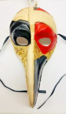 DESIGN TOSCANO Venetian Style Long Beak/Nose Masquerade Mask 14  • $45