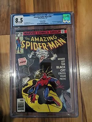 Marvel Amazing Spider-Man #194 8.5 CGC 7/79 1st Black Cat Felicia Hardy • $205