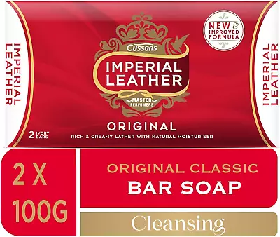 Imperial Leather Bar Soap Original Classic Cleansing Bar Gentle Skin Care Bulk • £17.02