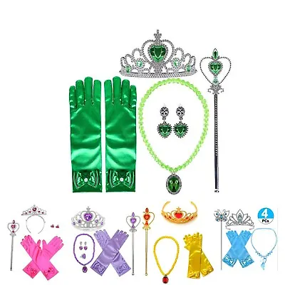 Girls Princess Costume Dress Up Accessories Set Assorted Colours • £6.99