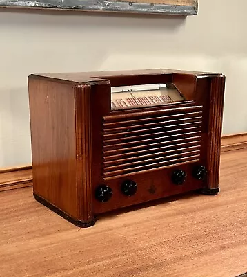 1946 EMERSON Model 422 Vintage Wooden Cabinet Vacuum Tube Radio - Unrestored • $49.95