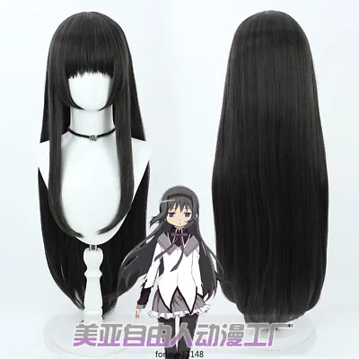 Puella Magi Madoka Magica Akemi Homura Anime Cosplay Wig Harajuku Party Hair • $36.99