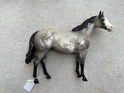 OOAK Breyer Peter Stone Ideal Stock Horse DAH Pony Mane MARE Glossy Grullo Pinto • $674.43